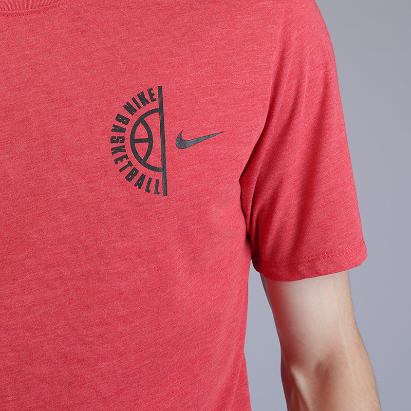 мужская красная футболка Nike Basketball Dry 899433-672 - цена, описание, фото 2
